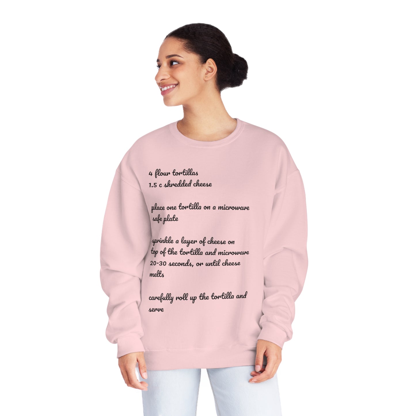 Tortilla Rollup Recipe Crewneck Sweatshirt