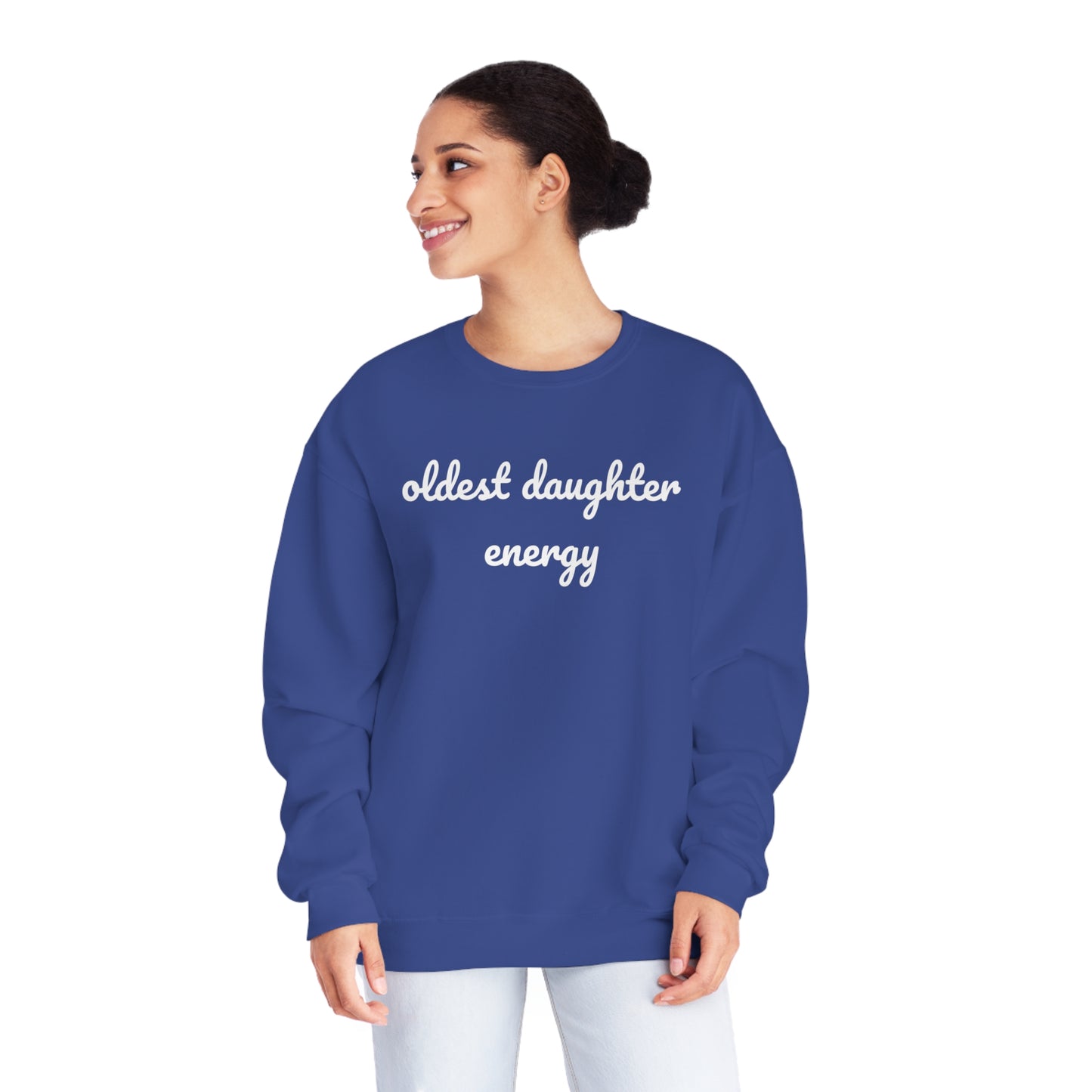 Oldest Daughter Energy Crewneck Sweatshirt