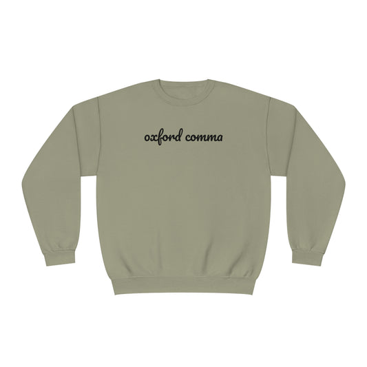 Oxford Comma Crewneck Sweatshirt