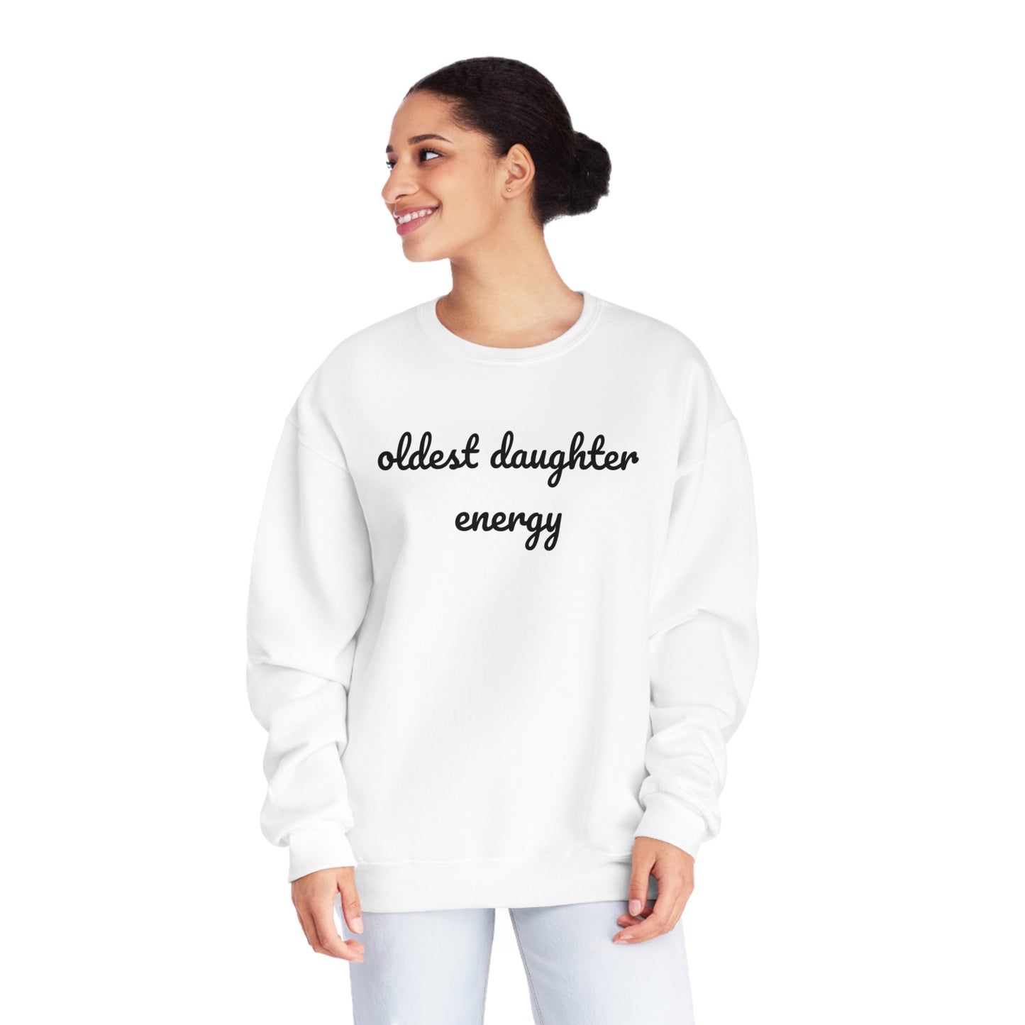 Oldest Daughter Energy Crewneck Sweatshirt