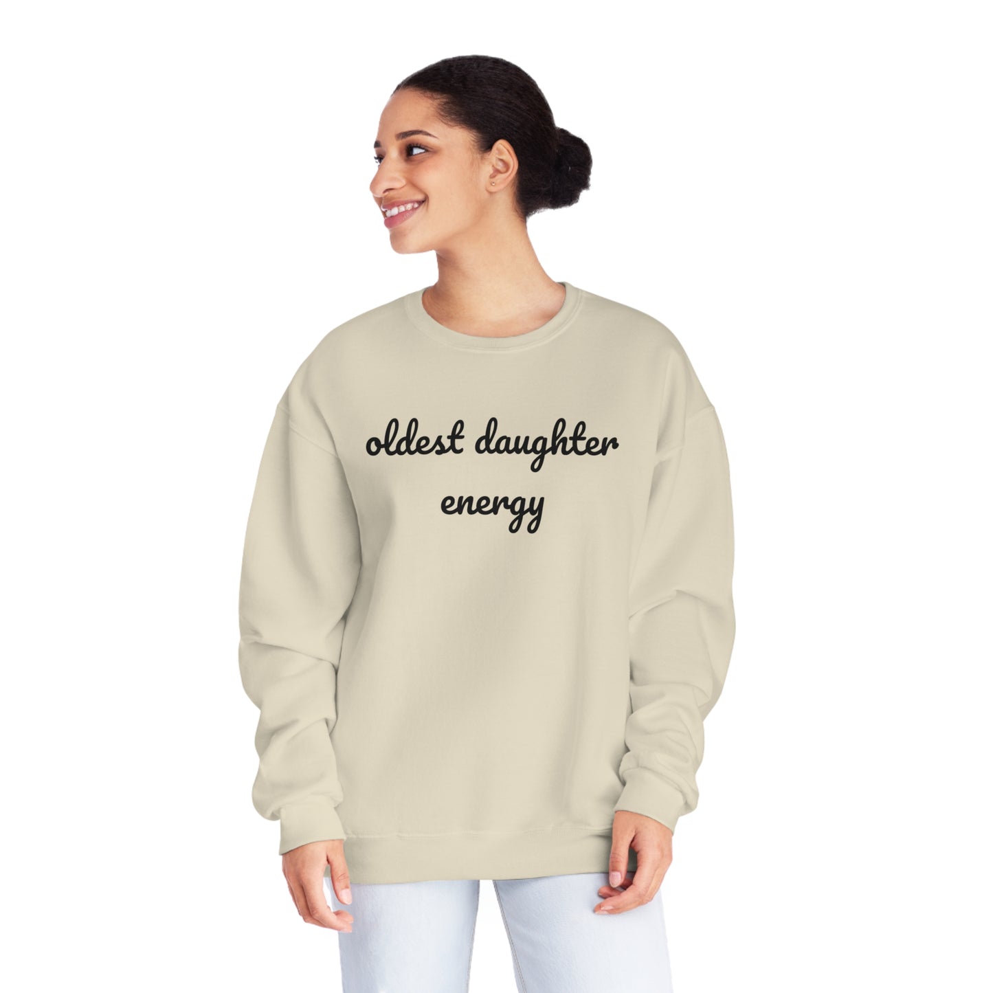 Oldest Daughter Energy Crewneck Sweatshirt