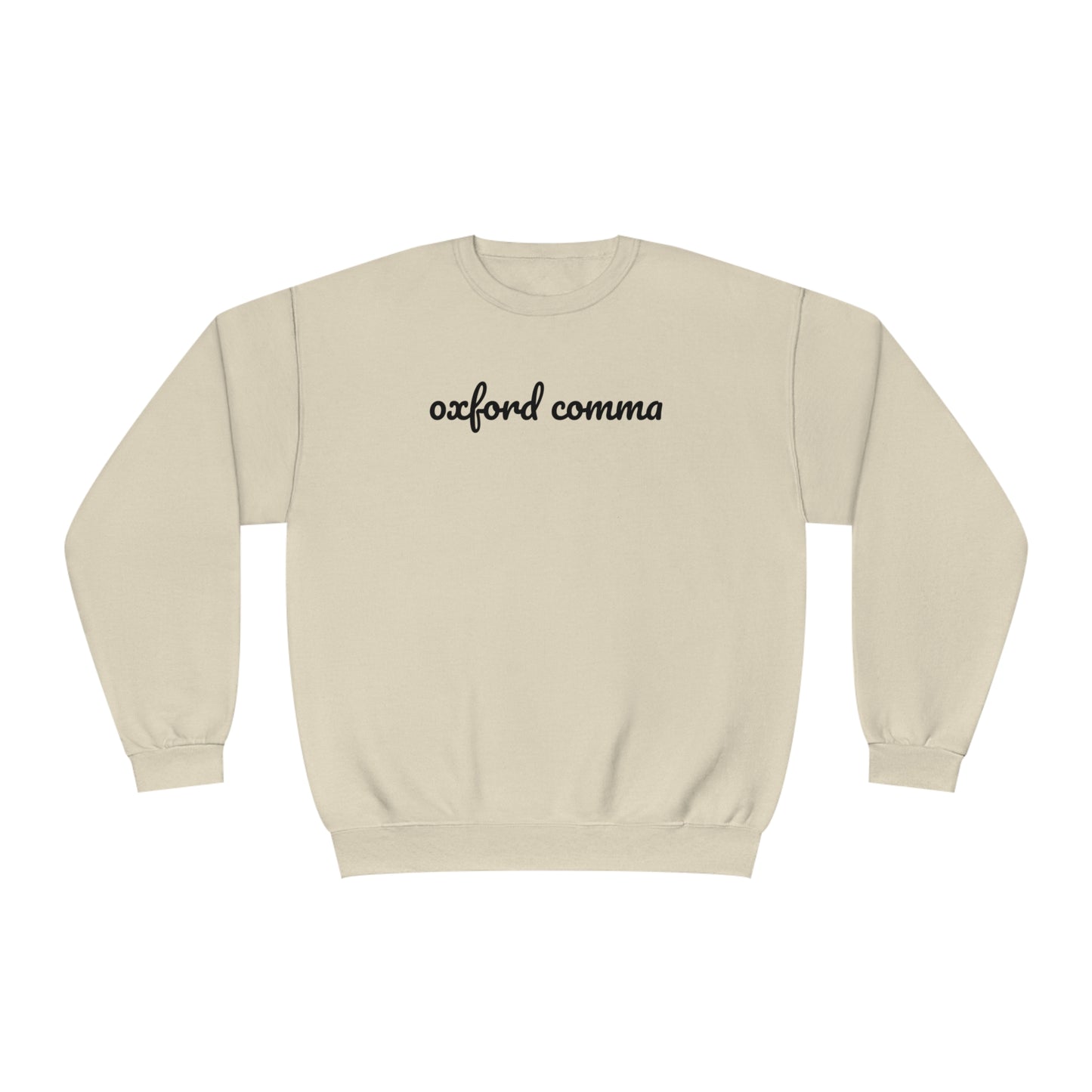 Oxford Comma Crewneck Sweatshirt