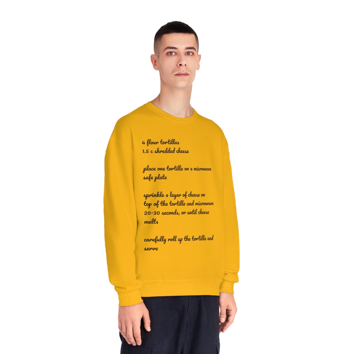 Tortilla Rollup Recipe Crewneck Sweatshirt