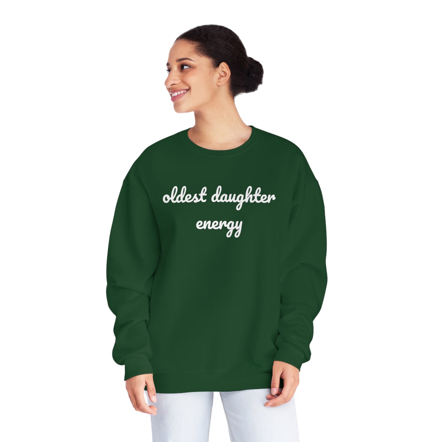 Oldest Daughter Energy Crewneck Sweatshirt