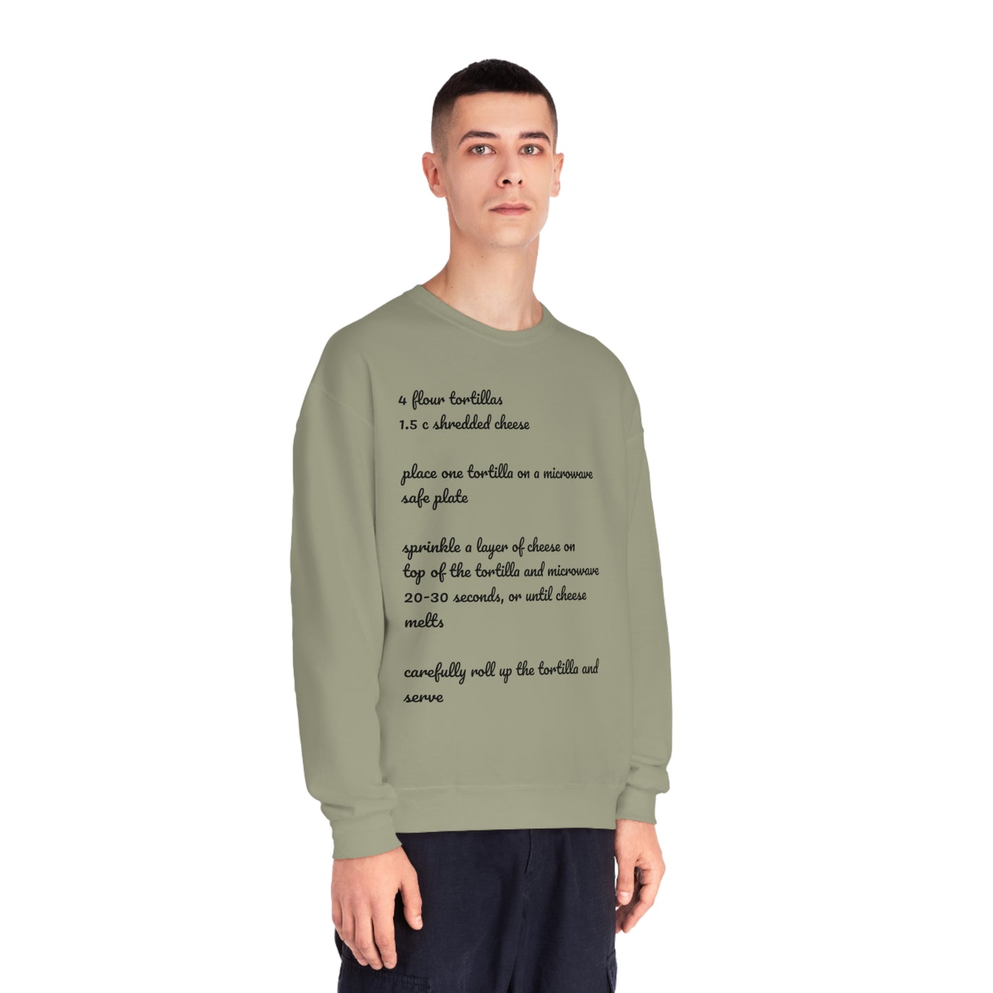 Tortilla Rollup Recipe Crewneck Sweatshirt