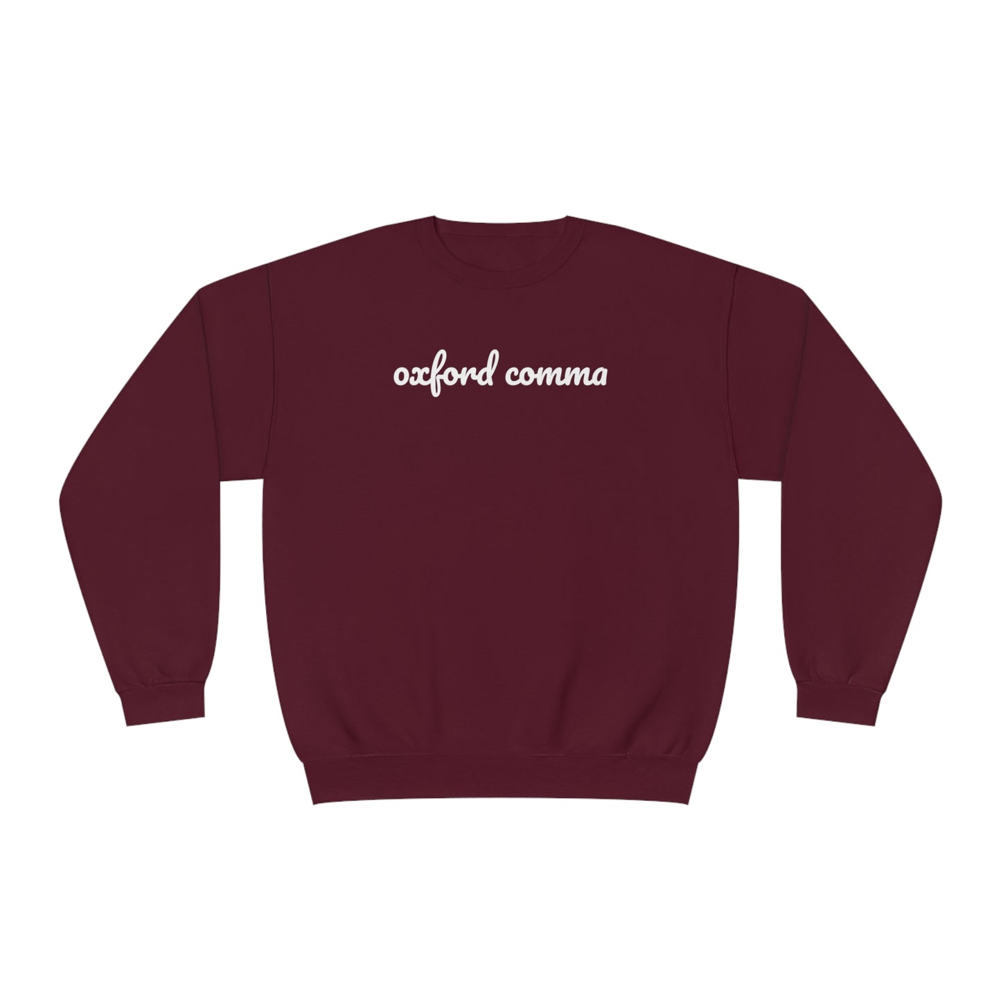 Oxford Comma Crewneck Sweatshirt