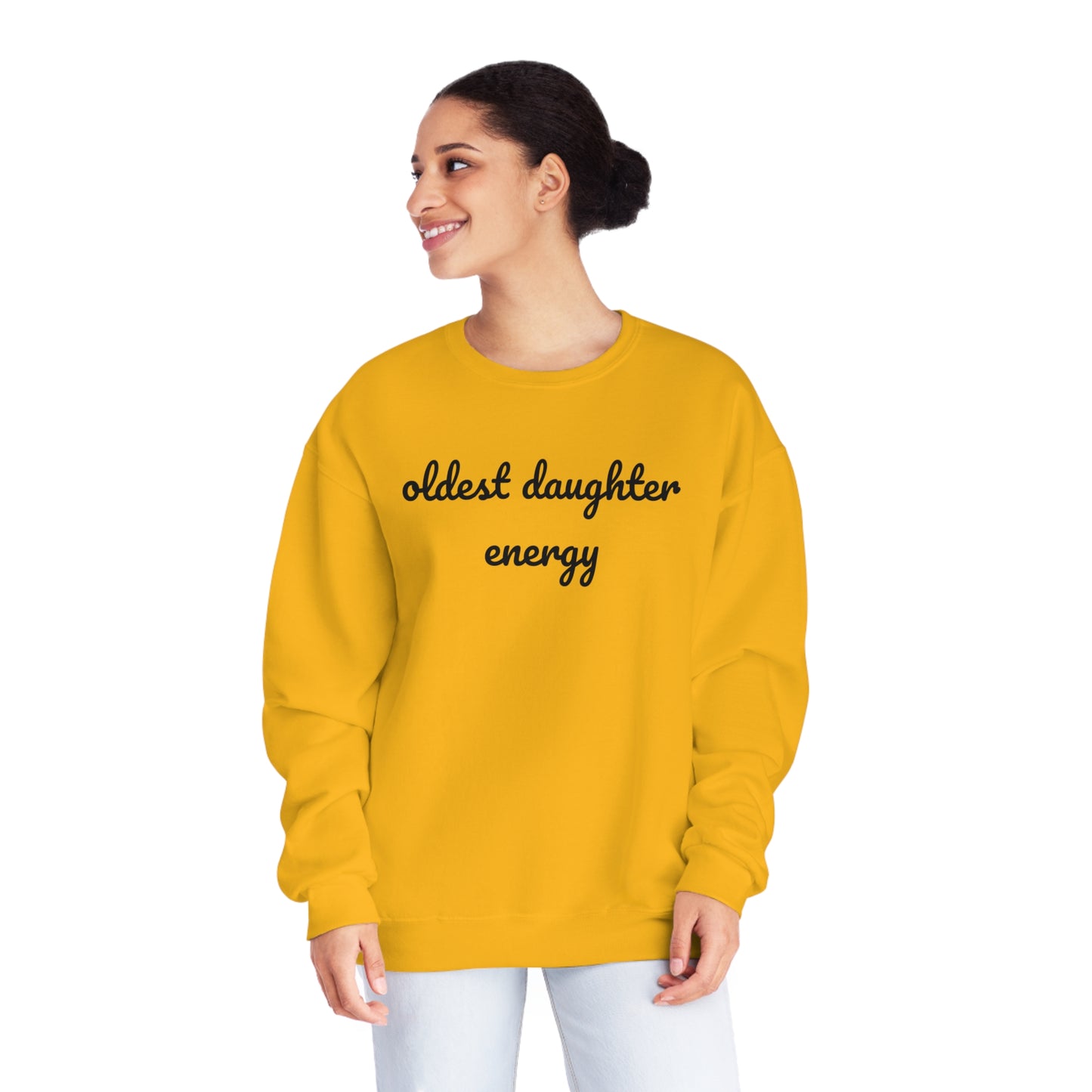 Oldest Daughter Energy Crewneck Sweatshirt