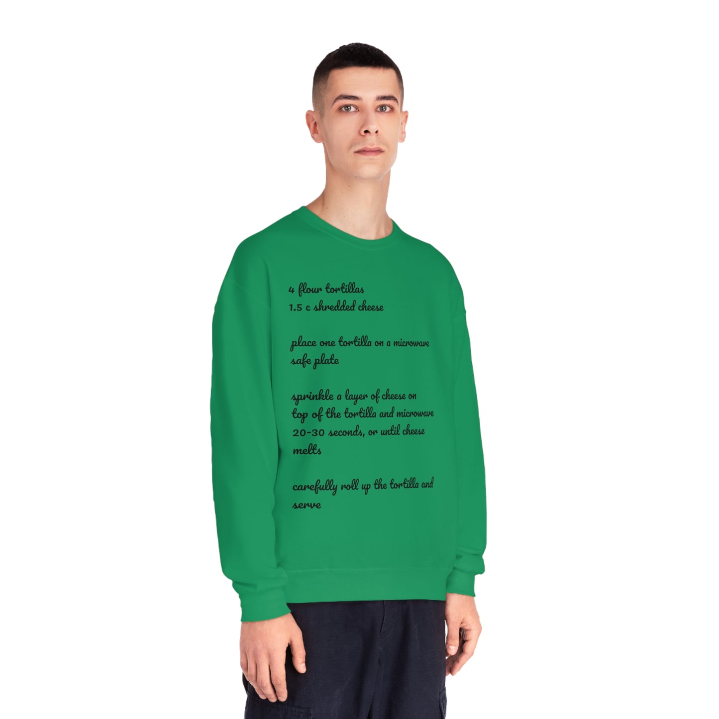 Tortilla Rollup Recipe Crewneck Sweatshirt