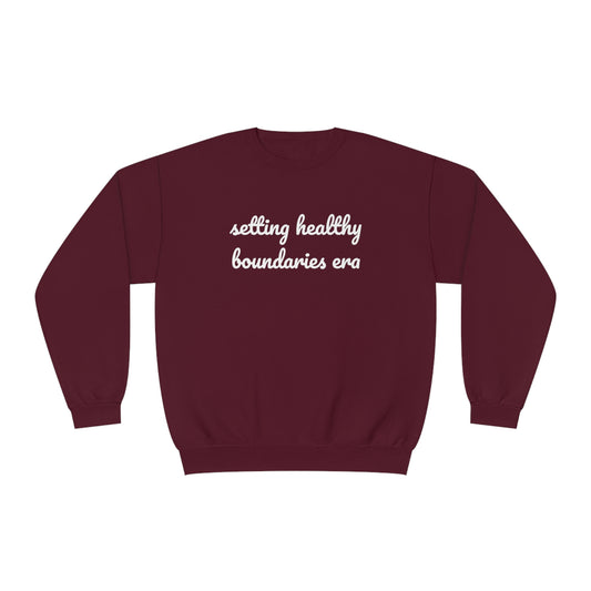 Setting Healthy Boundaries Era Crewneck Sweatshirt