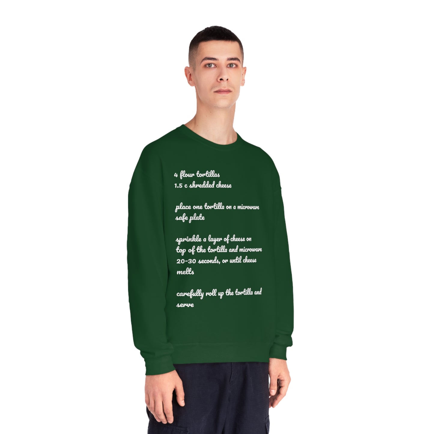 Tortilla Rollup Recipe Crewneck Sweatshirt