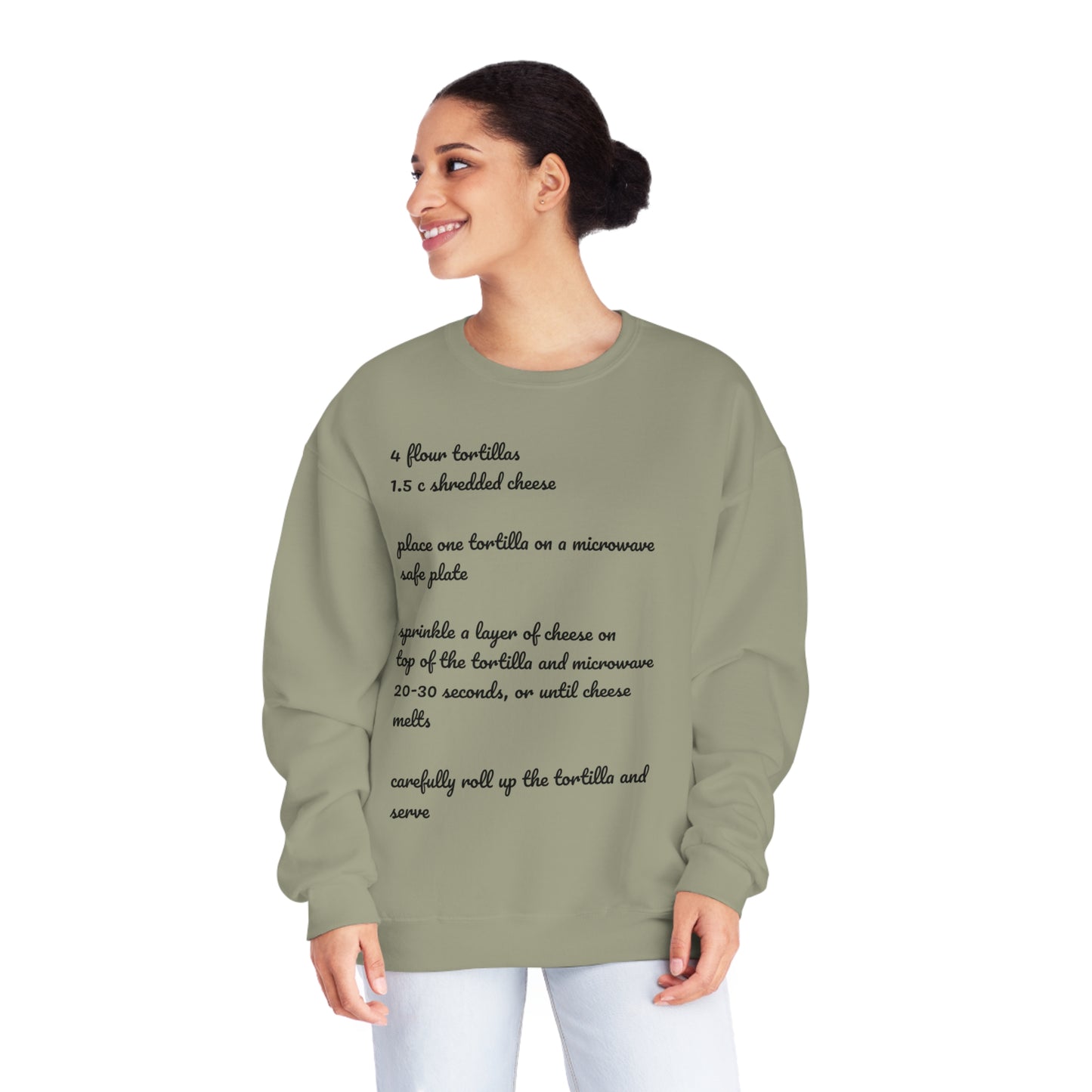 Tortilla Rollup Recipe Crewneck Sweatshirt